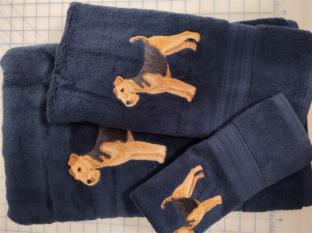 Airedale Terrier Bath Towel
