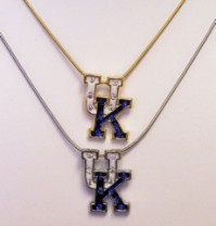 UK Necklace (trimmed in gold or silver) w/stones